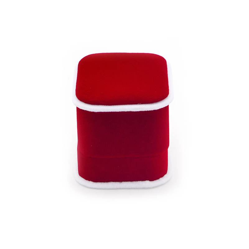 Luxury Custom Red Crushed Velvet Box For Wedding-UIP018