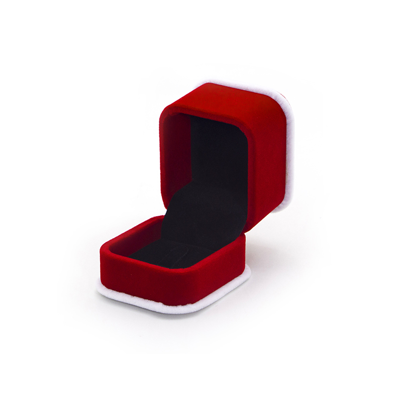 Luxury Custom Red Crushed Velvet Box For Wedding-UIP018