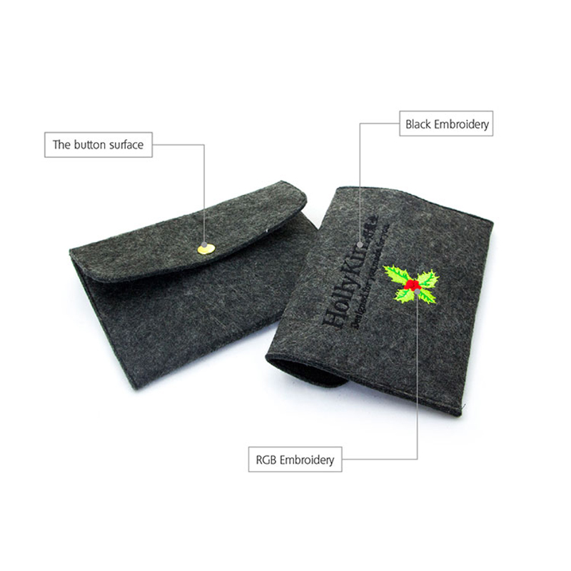 customized flap felt durable felt tote bag Yonghuajie Brand