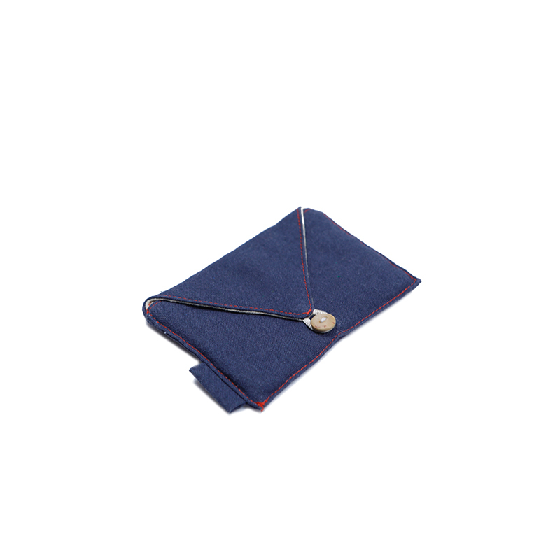 Envelope Linen Pouch Linen Drawstring Bag With Button Close