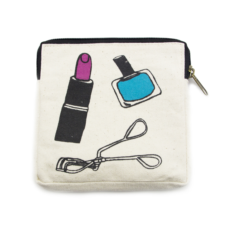 Lamination Small Canvas Bags With Zipper