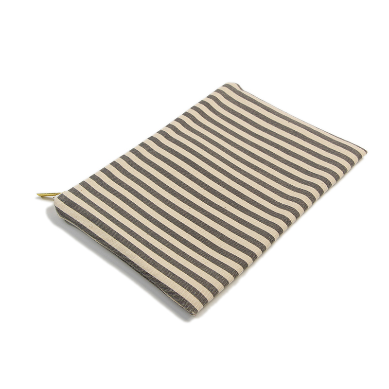 Small Canvas Bags Cosmetic Bag With Striped Printing