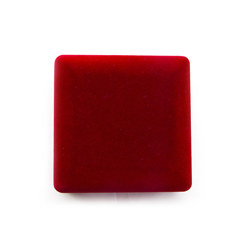 High Quality Small Red Velvet Jewelry Ring Crushed Velvet Box