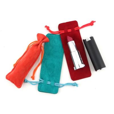 Portable Velvet Makeup Bag Drawstring Lipstick Pouch