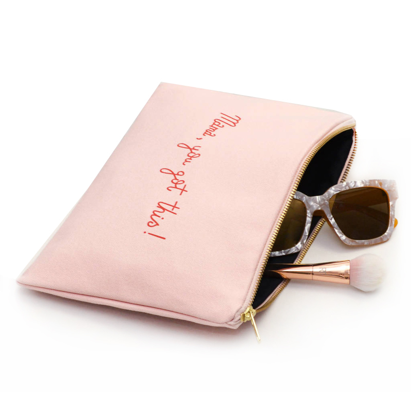 Beautiful Pink Cotton Small Canvas Bags