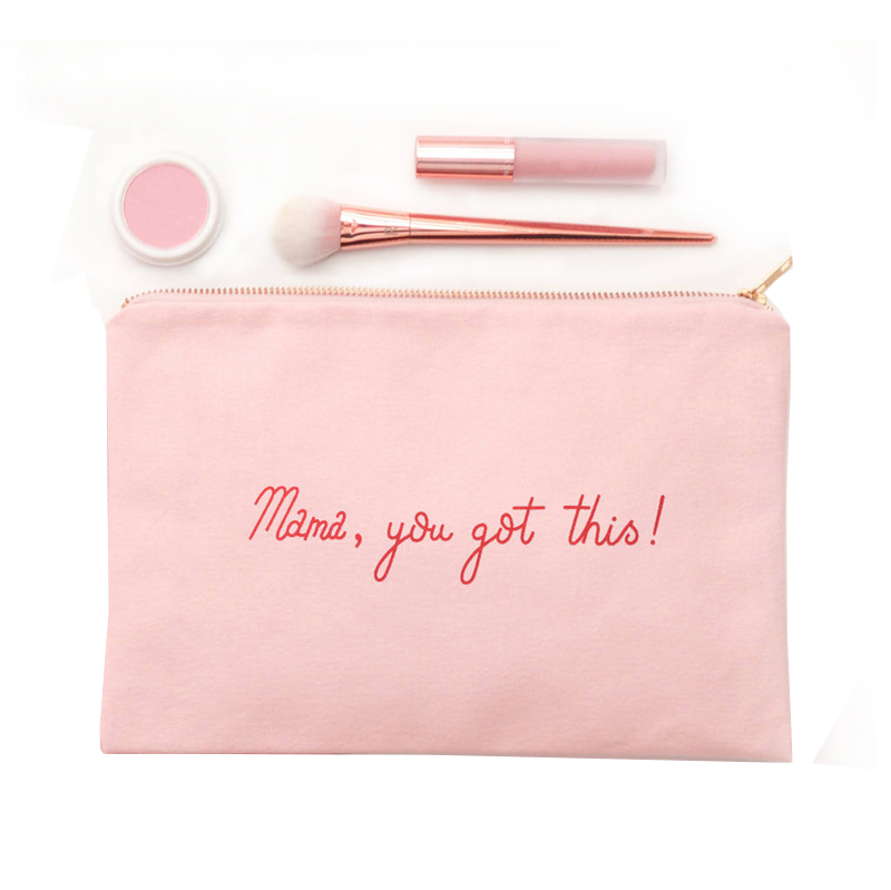 Beautiful Pink Cotton Small Canvas Bags