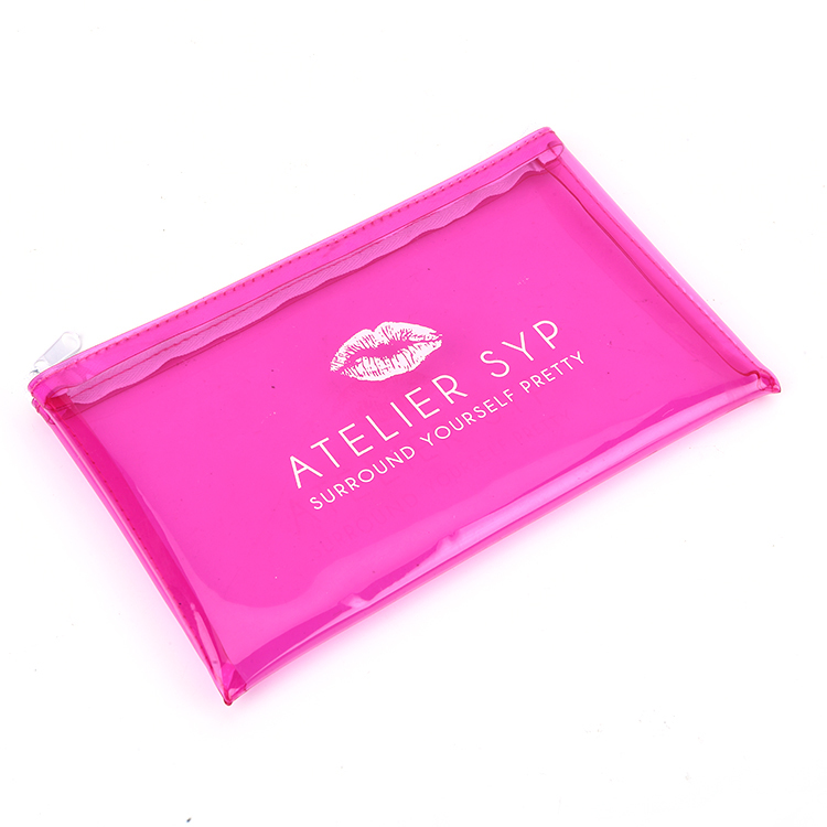 High quality cosmetic women cosmetic clear pvc bag with zipper