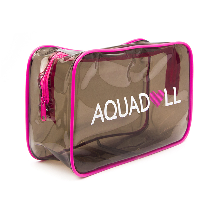Custom Women Fashion Waterproof Travel Transparent Pvc Pouch Zipper Cosmetic Bag