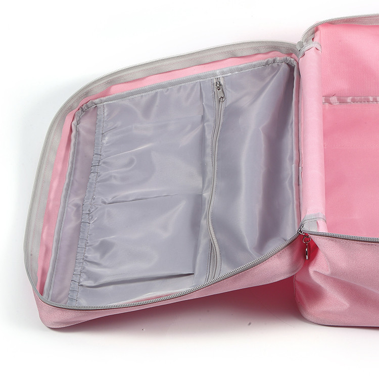 Multiple polyester lining pockets storage duffle bag for travel