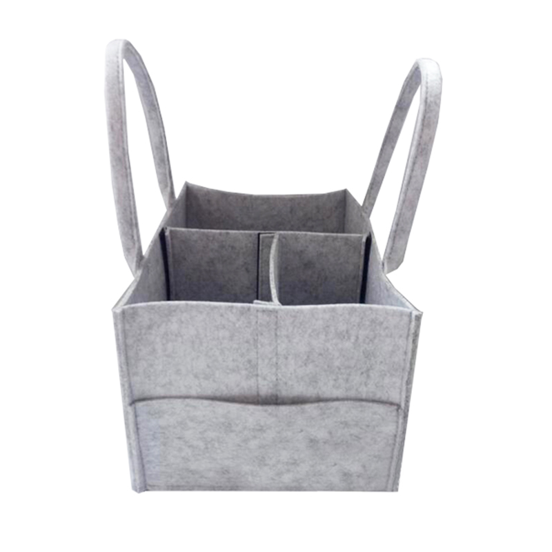 Customised baby diaper packaging mom felt bag with handles