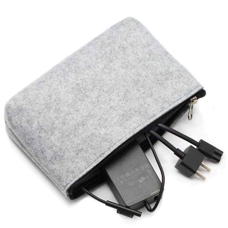 Custom Small Blank Shell Earphone Power Bank Electronic Felt Packaging Bag