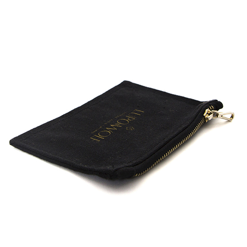 Wholesale Travel Canvas Cosmetic Bag Bulk Customized Zipper pouch