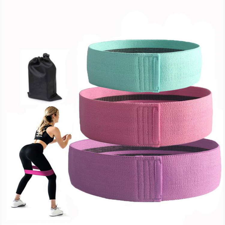 Wide Resistance Bands Sports Fitness for Legs Butt Exercise Hip Workout Bands Anti Slip Elastic