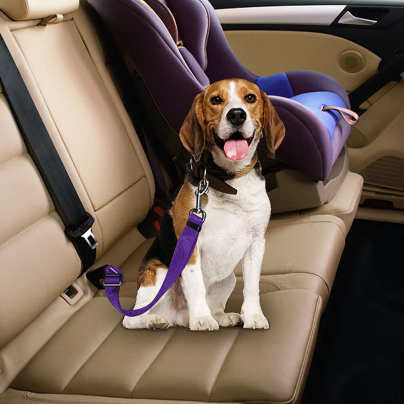 Harness adjustablepet car seat belt dog safety vehicle seatbelt harness for pets