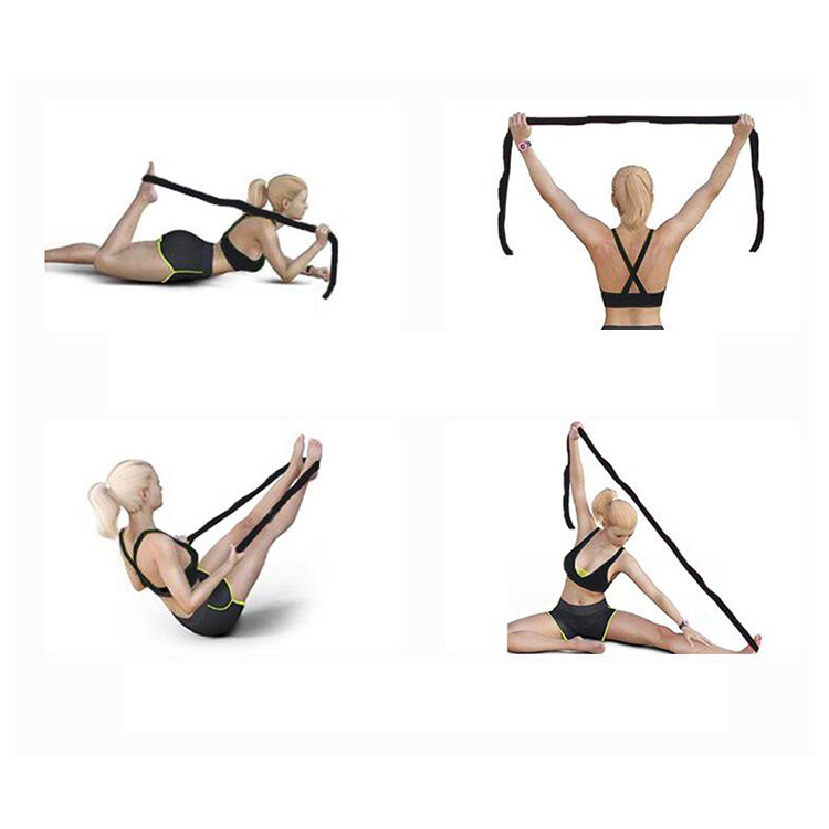 Custom logo latin dance yoga stretching elastic pull strap gym fitness exercise resistance belt