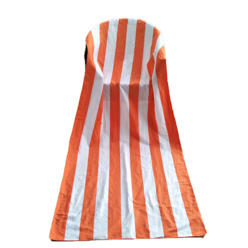 Wholesale Recycled Microfibre Striped Beach Towels For Adult