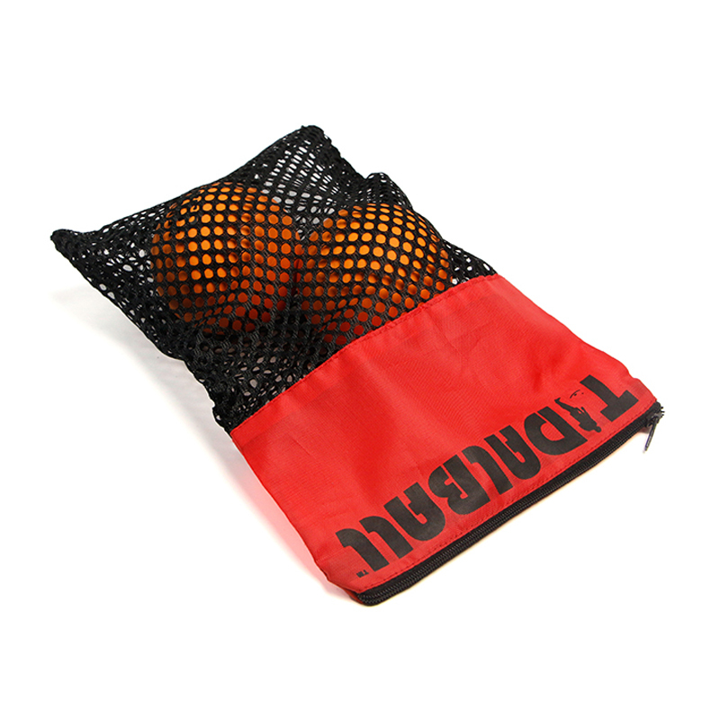 Custom printed logo mesh clothing zipper bag organizer ball bag