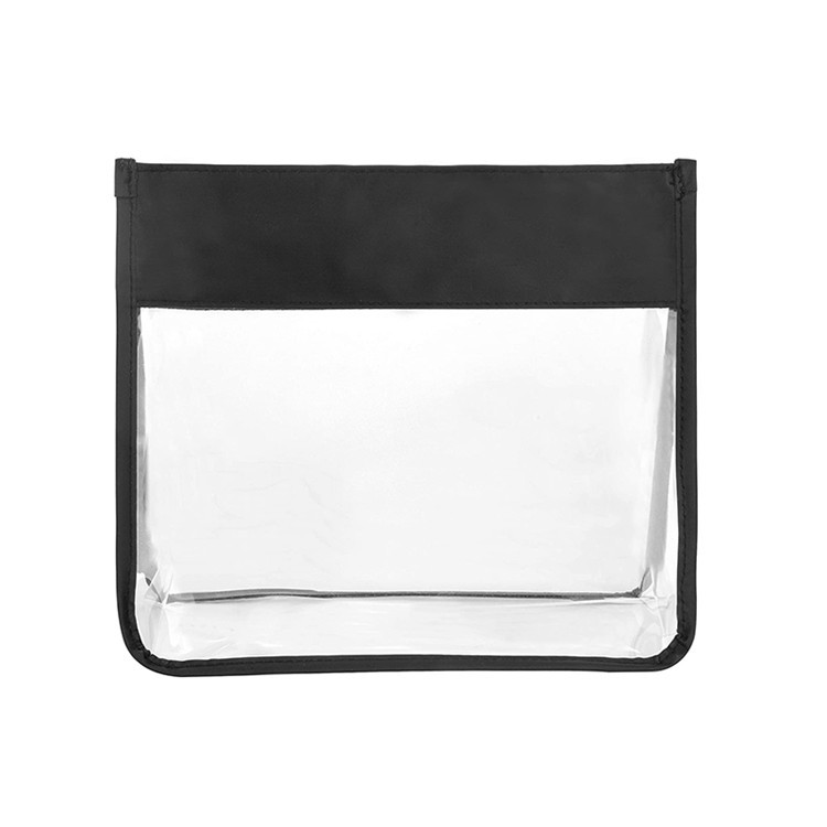 Custom zipper clear pvc makeup brush bag wash travel bag