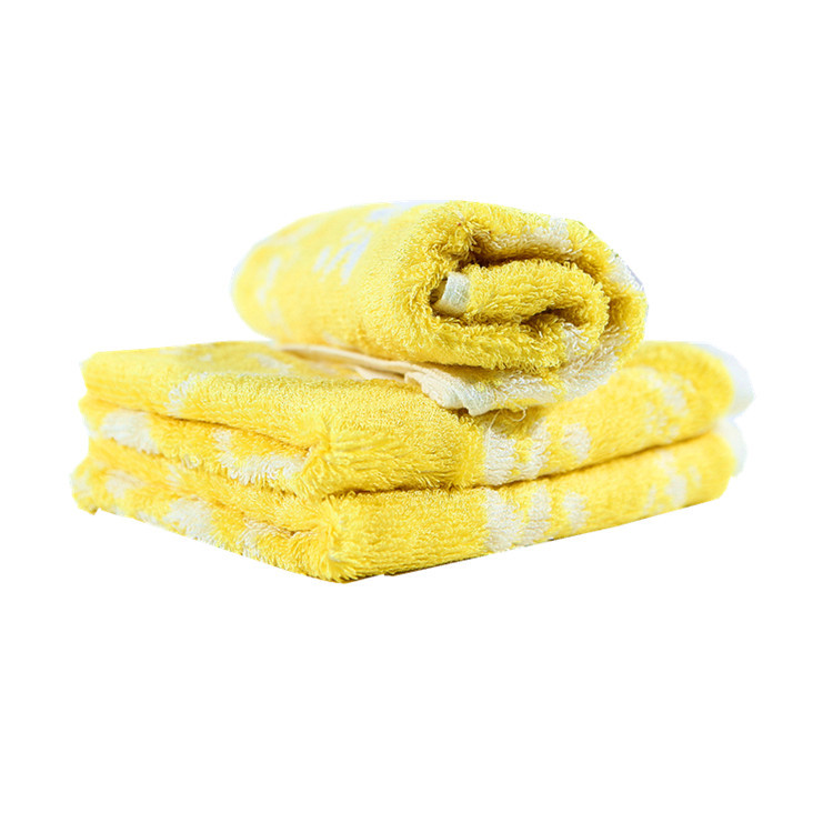 Bamboo fibre jacquard children baby towel healthy bath wash towels