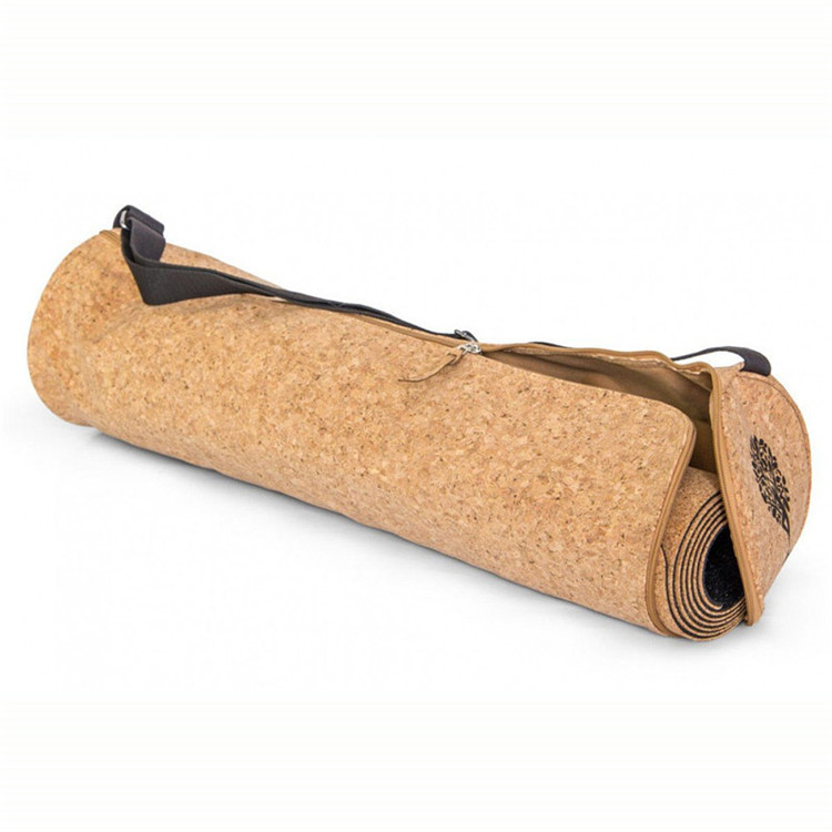 Eco-friendly Custom Order Cork Yoga Mat Bag With Zipper Closure