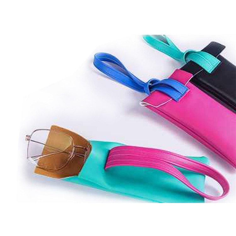 Custom stitching color eyeglasses bag storage glasses pouch bag sunglass
