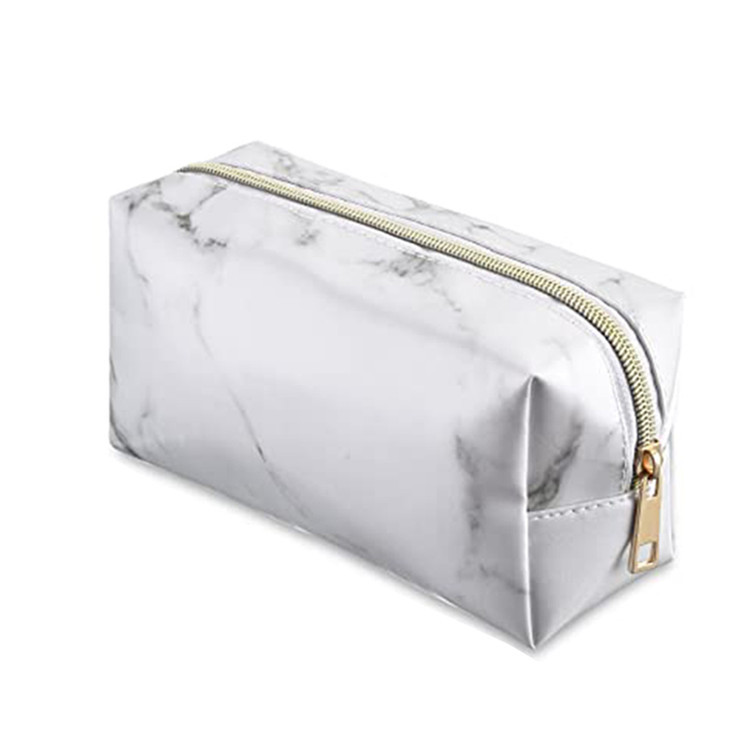 Travel makeup zipper bag marble pattern women cluth bag