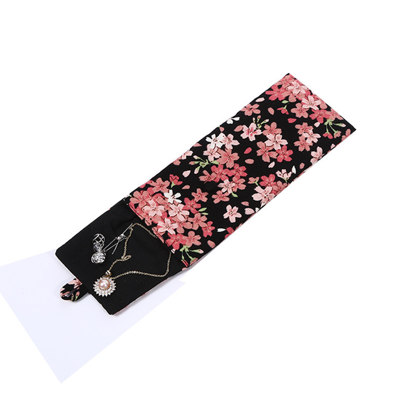 Mini Beautiful Printed Calico Cotton Mobile Phone Pouch Jewelry Packaging Bag