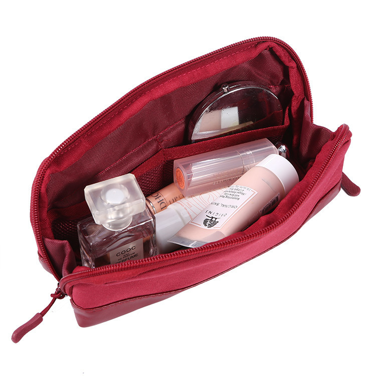 Eco Friendly Reusable Small Oxford Nylon Fabric Cosmetic Organizer Toiletry Travel Bag