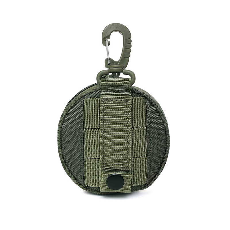 Wholesale Army Tactical Military Key Wallet Bag Zipper Coin Outdoor Purse Case With Hooks