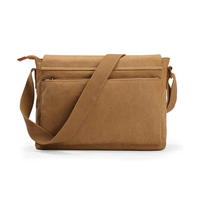 Custom Vintage Messenger Shoulder Bag Multi Compartment Laptop Bags for Men