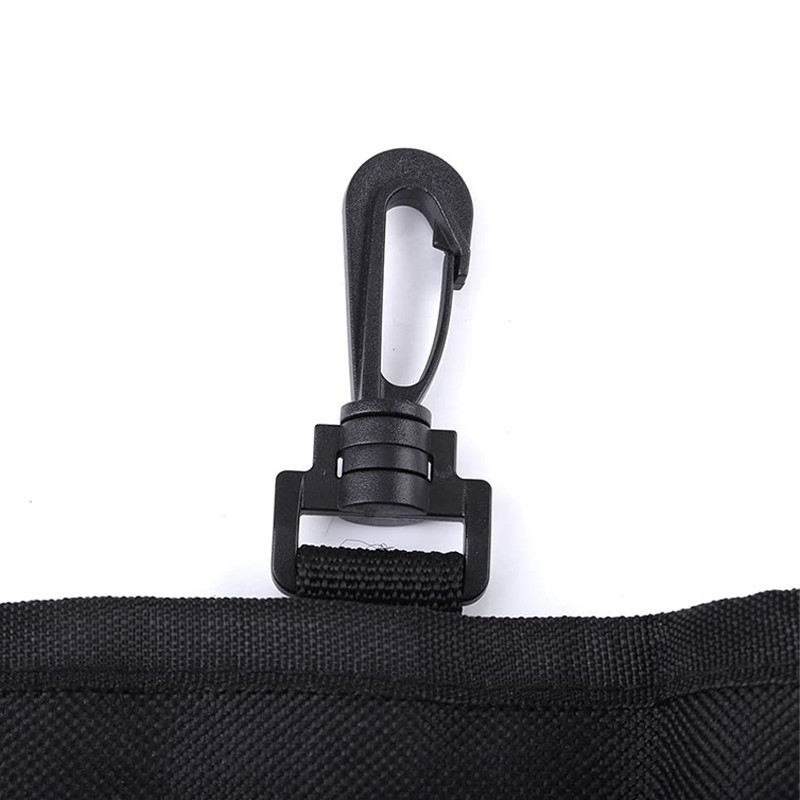 Wholesale Black Zippered Waist Pouch Coin Keys Pocket Storage With Hanging Buckle