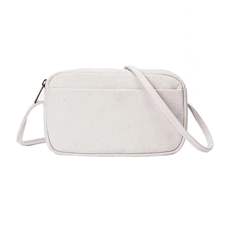 Custom Small Plain Canvas Crossbody Bag with Zipper Wholesale