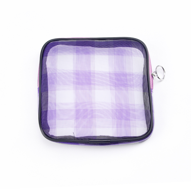 Custom zipper mesh storage bag gift makeup bag set