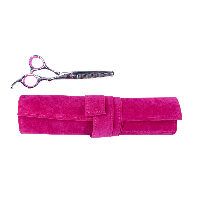 Custom Pink Salon Hairdresser Tool Bag Velvet Roll Tool Bag