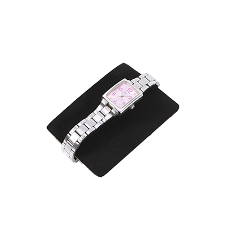 Custom black suede watch bag envelope jewelry bag embossing logo