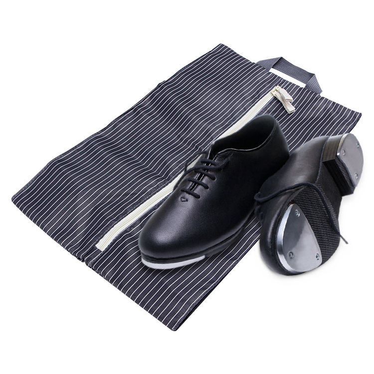 Custom travel waterproof polyester storage shoe bag with handle