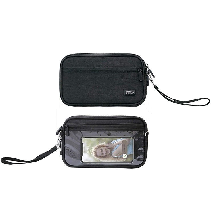 Custom travel cash passport zipper bag holding cash bag