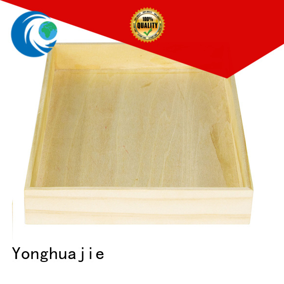 Yonghuajie top selling wooden display box durable for goods