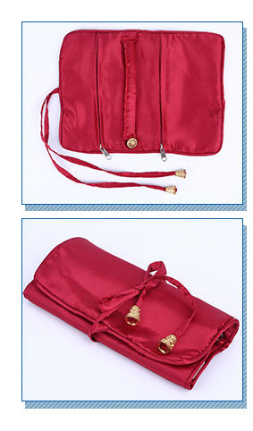 Yonghuajie reusable satin drawstring bags with zipper for packing-2
