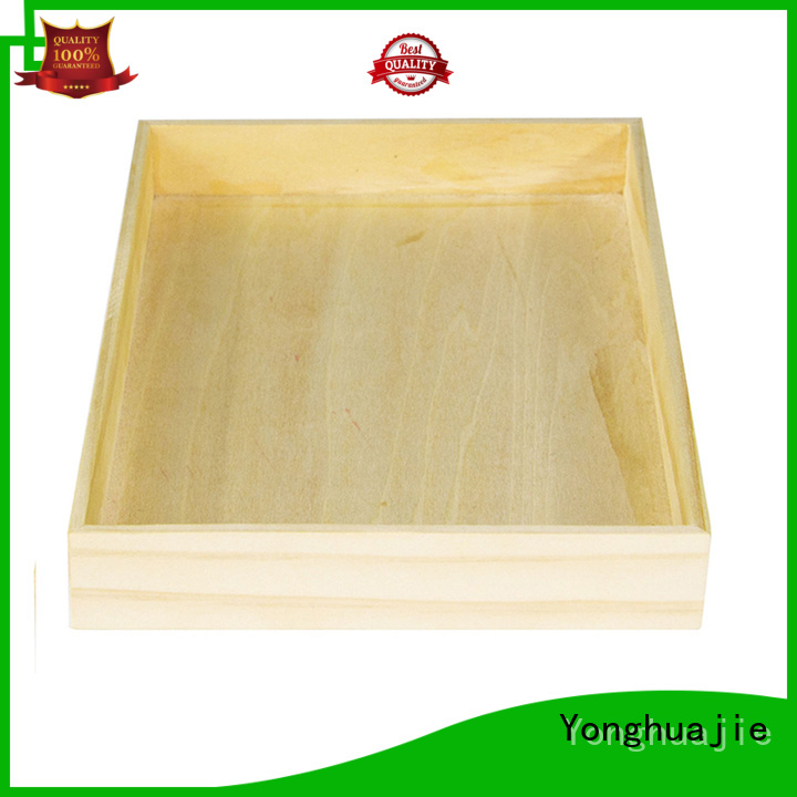 Yonghuajie latest design square wooden box natural for gift