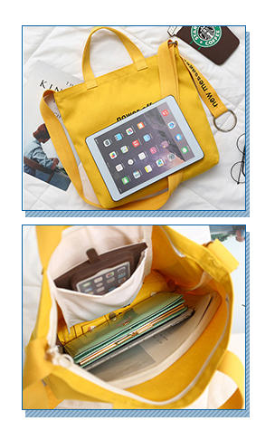 Yonghuajie tassel canvas tote bags canada mat for makeup-2